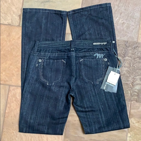 MEK Denim - MEK - Voyage Collection 27/34 silver metallic NWT